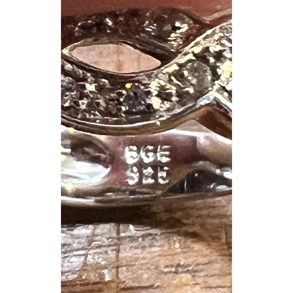 Bradford Exchange SS Blue Stone Ring - Picture 5 of 8